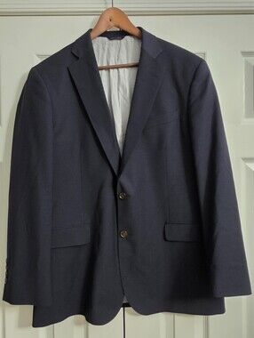 Brooks Brothers Explorer Suit Jacket Navy Madison Fit Men's 43R